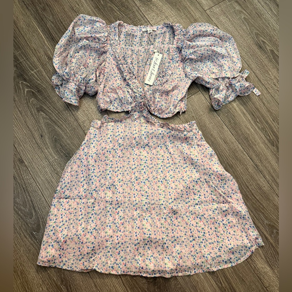 For Love And Lemons PHOEBE MINI DRESS Size XS NWT - Picture 9 of 12